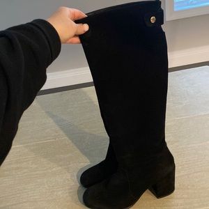 Womens Stuart Weitzman suede black boots